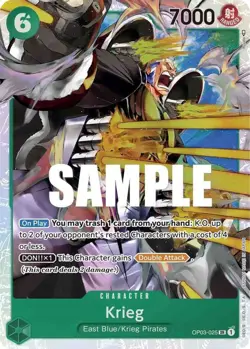 One Piece Krieg (OP03-025/294) OP03 Pillars of Strength LP FOIL - Image 1