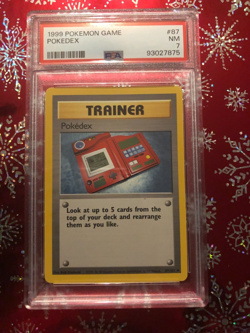 PSA Pokemon Game, 1999, POKEDEX-TRAINER #87 SUPER SHARP CARD - Image 1