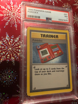 PSA Pokemon Game, 1999, POKEDEX-TRAINER #87 SUPER SHARP CARD - Image 3