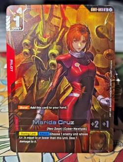 2025 Gundam Card Game Marida Cruz Newtype Rising R+ Foil #GD01-093 - Image 1