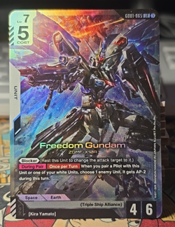 Freedom Gundam GD01-065 [Foil] - Gundam Card Game - Newtype Rising (ENG) Mint - Image 1