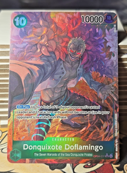 One Piece Card Game Donquixote Doflamingo Alt Art OP04 031 Kingdom Of Intrigue - Image 1