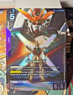 Gundam X (LR+) GD02-053 - Gundam TCG Card Game - Dual Impact ALT ART FOIL - Image 1