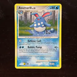 Azumarill 18/130 Pokemon Diamond & Pearl Regular Rare Card MP - Image 1