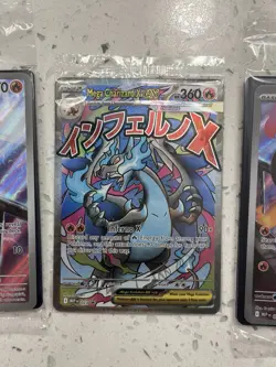 Mega Charizard x Ex 023 + Oricorio Ex 024 Promo SEALED + 2 Charcadet EX Cards - Image 1
