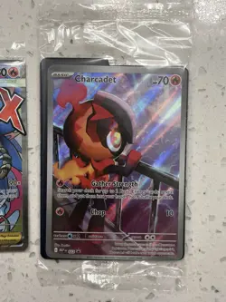 Mega Charizard x Ex 023 + Oricorio Ex 024 Promo SEALED + 2 Charcadet EX Cards - Image 2