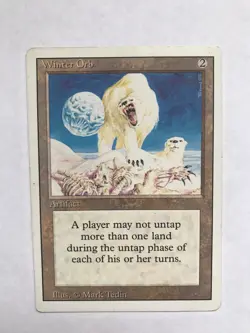 MTG WINTER ORB 3RD EDITION/REVISED ARTIFACT RARE MP - Image 1