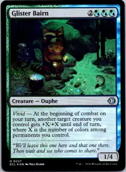 Glister Bairn U Lorwyn Eclipsed 227 NM Foil MTG Magic the gathering - Image 1