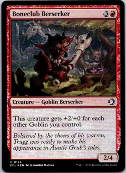 Boneclub Berserker C Lorwyn Eclipsed 126 NM Foil MTG Magic the gathering - Image 1