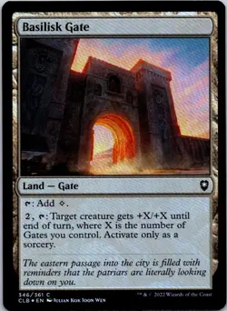 Basilisk Gate C Commander Legends: Battle for Baldur's Gate 346 LP MTG Foil - Image 1