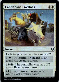Contraband Livestock U Commander Legends: Battle for Baldur's Gate 12 NM FOIL - Image 1