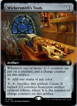 Wickersmith's Tools (Extended Art) R Commander: Lorwyn Eclipsed 41 NM MTG - Image 1