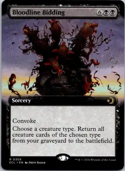 Bloodline Bidding (Extended Art) R Lorwyn Eclipsed 359 NM MTG - Image 1