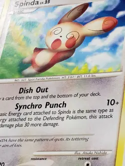 PROMO Spinda 17/17 NM - POP SERIES 7 Pokemon Card - Atsuko Nishida Art - Image 2