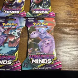 Pokemon Sun & Moon Unified Minds Sealed Sleeved Booster Packs Complete Art Set - Image 4