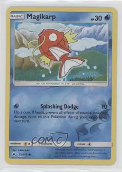 Magikarp Reverse Foil Pokemon Sun & Moon Burning Shadows #32 - Image 1