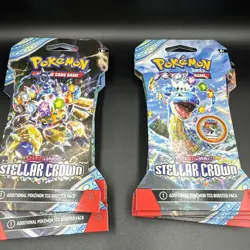 Pokemon Scarlet And Violet Stellar Crown Sleeved Booster Packs Lot Of 10 - Image 5