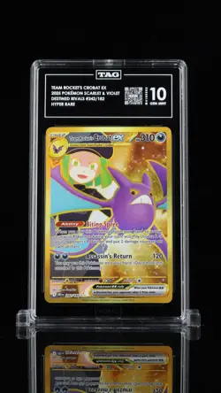 TAG 10 Team Rocket’s Crobat EX 2025 Pokemon Destined Rivals #242/182 Hyper Rare - Image 1