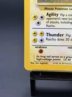 Pokemon TCG Raichu Base Set 14/102 Unlimited Holo Rare NM/LP - Image 5