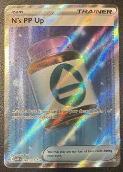 N's PP Up 262/217 Full Art Ultra Rare Pokemon Ascended Heroes ENGLISH - Image 1