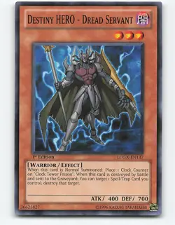 Destiny HERO - Dread Servant #LCGX-EN137 1st Edition Yugioh Card - Image 1