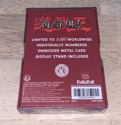 Yu-Gi-Oh! Red Eyes B Dragon Limited Edition Metal Card Fanattik Black - Image 2