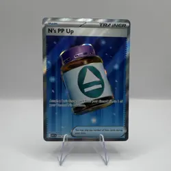 Pokemon N's PP Up 262/272 ASC Full Art Trainer Holo Pokemon TCG Card Stock - Image 1