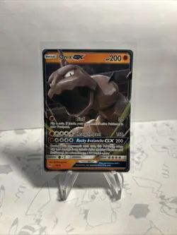 Pokemon TCG Onix GX 36/68 Hidden Fates Ultra Rare Holo Card (NM) - Image 2