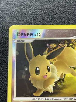 Pokemon Eevee 63/100 Reverse Holo Majestic Dawn 2008 Common Card MP / HP - Image 2