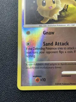 Pokemon Eevee 63/100 Reverse Holo Majestic Dawn 2008 Common Card MP / HP - Image 5