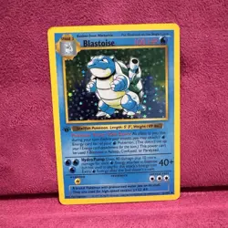 Pokemon Blastoise Base Set Holo Rare 2/102 100 HP *Fan Art Card* - Image 1