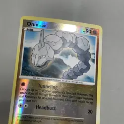 Pokemon TCG 2007 Diamond & Pearl Base Card -- Onix 92/130 Reverse Holo - Image 2