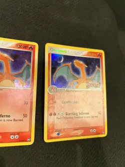 Charizard Power Keepers Reverse Holo Stamped And Regular Holo Card 6/108 Pair - Image 4
