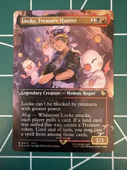 Locke, Treasure Hunter MTG Final Fantasy (Chocobo Track Foil) Rare 0475 Magic - Image 1