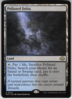 MTG Polluted Delta Normal NM Modern Horizons 3 Magic 224 - Image 1