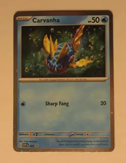 Pokemon Carvanha 093 Scarlet & Violet Promo 2024 - Image 1