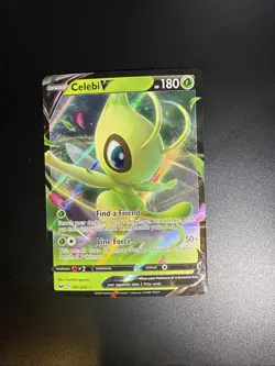 Celebi v 001/202 Sword & Shield Base Set Ultra Rare Pokemon TCG - Image 1