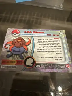 #44 Gloom Pokemon Topps Tv Animation Edition NM - Image 2