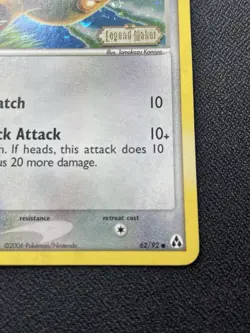 Pokemon Sentret 62/92 Reverse Holo Stamped EX Legend Maker LP / MP SWIRL(S) 💫 - Image 4