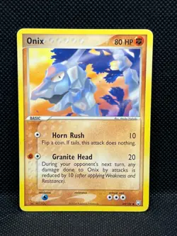 Pokemon Tcg Onix 69/109 EX Team Rocket Returns Non Holo - Image 1