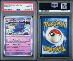 PSA 10 GEM MINT Gengar 094/165 Holo Rare Pokemon Scarlet & Violet 151 - Image 3