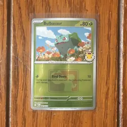 Bulbasaur Pokemon Day 2026 Play Stamped Reverse Holo MEG 001/132 Pokemon TCG NM - Image 1