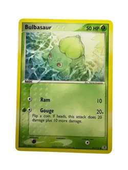 Pokemon TCG Bulbasaur 55/112 EX FireRed & LeafGreen Common 2004 WOTC Nintendo - Image 1