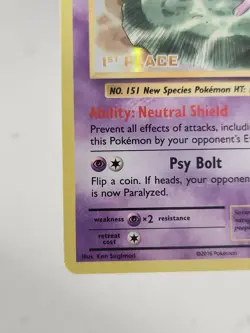 Mew Holo 1st Place - Pokemon League Promo 53/108 Tcg Mew NM Clean Condition. - Image 2