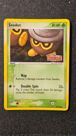 Pokemon TCG Seedot Reverse Holo 60/108 EX Power Keepers Stamped - LP/NM - Image 2