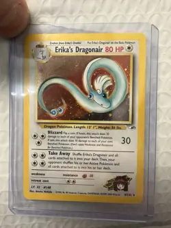 Pokemon 2000 Erika's Dragonair 4/132 Gym Heroes Holo Rare 80 HP Unlimited - Image 1