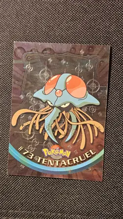 1999 Topps Pokemon TV #73 Tentacruel Holo Black Logo - moderately played *SP* - Image 2