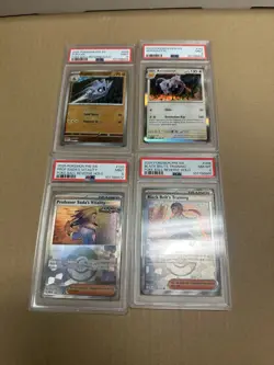 Lot of 4 PSA 9 and 8 Pokemon Slabs Pokeballs Trainers NM - Image 1