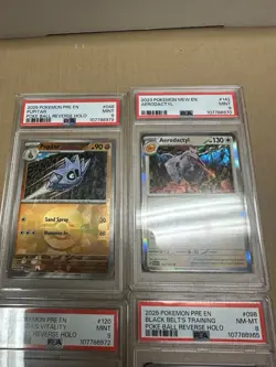 Lot of 4 PSA 9 and 8 Pokemon Slabs Pokeballs Trainers NM - Image 2