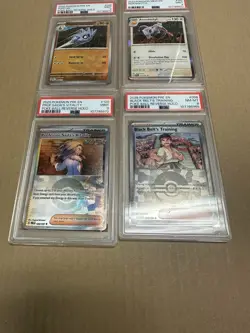 Lot of 4 PSA 9 and 8 Pokemon Slabs Pokeballs Trainers NM - Image 3